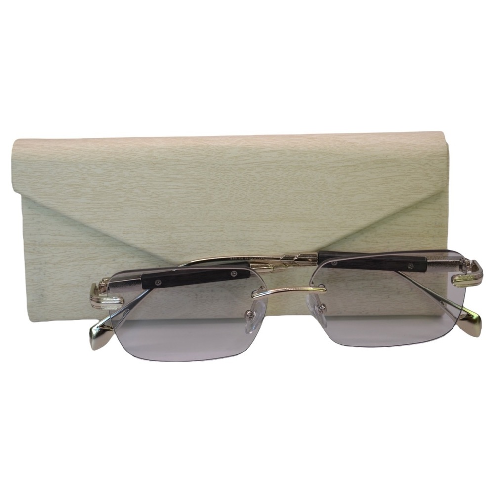 Maybach Rimless Glasses | Transitions + Blue Blocker | Used – Like New | No Box - Picture 3 of 15